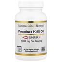 캘리포니아 골드 영양 프리미엄 크릴 오일 Superba2 Bioavailable Omega-3s Antarctic Krill - 하트 & 두뇌 건강 지원 - 글루텐 무료, 비 GMO - 1000 mg - 60 Fish Gelatin Softgels