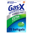 가스-X 여분 힘 가스 기복 Softgels를 가진 Simethicone 125 mg 부유물 - 72 조사