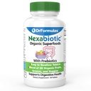 변비 완화를위한 DrFormulas 유기 Prebiotic 섬유 | Probiotic Digestive Health용 Nexabiotic Superfood Tab, 60 정제