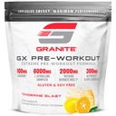 화강암 GX 전 운동 보충교재, Tangerine 돌풍 풍미, 지원 초점, 에너지, & Teacrine, L-Citrulline, Betaine, & A-GPC (20 봉사)를 가진 성과