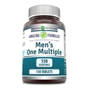 Amazing Formulas Men's One Multivitamin Supplement | 식품 기반 | 150 정제 | 비타민, 미네랄 및 프로바이오틱스의 완벽한 혼합 | Non-GMO | 글루텐 프리 | 미국