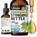 BIO KRAUTER Sting Nettle Tincture - Nettle Root Extract Liquid - Urinary Support Supplement - Urtica Dioica Natural Extract - Vegan, Sugar & Alcohol Free Drops 2 Fl.Oz.