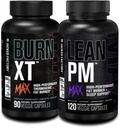 Jacked Factory Burn-XT Max - Thermogenic 지방 버너 및 식욕 억제제 (90 캡슐) & Lean PM 최대 고기능 체중 감소, 지방 버너, & 식욕 억제제 (120 캡슐)