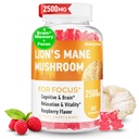 Lions Mane Gummies, Organic Lion's Mane, Lions Mane Gummies for Adults, Ashwagandha & Alpha GPC, Cortisol 보충제 여성 및 남성, 60 개