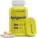 LongLifeNutri Apigenin 100mg - Chamomile Extract, 180 Vegetarian Capsules, 수면, 계류 및 Relaxation, 6 개월 공급, GMP 인증, 미국에서 만든