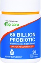 Probiotics 60 Billion CFU - 10 Strains + Organic Prebiotics - 면역, 소화 및 구트 건강 - Occasional 변비, Diarrhea, Gas & Bloating 지원 - 여성 및 남성 - 30ct