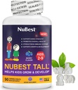 NuBest Tall Kids - 유아 비타민 및 어린이 비타민 2 ~ 9 - 지원 뼈 힘, 전반적인 건강 및 면역력 - 동물 모양 - 90 Chewable Berry Tablets | 6 Weeks Supply