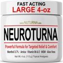 Neuropathy Nerve Relief Cream - 발 손 다리를 위한 빠른 행동 최대 기복 - 매우 힘 Menthol Arnica Aloe Vera MSM, Soothing 자연적인 Nerve 안락 기복, Paraben 자유로운 4 Oz