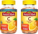 Nature Made Extra Strength Dosage Vitamin C 500 mg per 서빙, 면역 지원, 60 Gummies, 30 Day Supply (Pack of 2)에 대한 규정식 보충