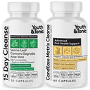 청춘 & Tonic Colon Cleanse and CandEase Matrix Pills | 몸 해독 Gut Health & Intestinal Flora Restoring Normal Acidity Level 지원