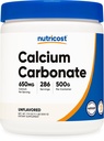 Nutricost 칼슘 탄산염 분말 500 그램