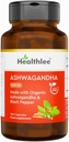 유기농 Ashwagandha는 남성과 여성을위한 캡슐을 보충합니다.|Sashwagandha Root Powder with Black Pepper|Ashwagandha Organic Complex of India 60 Day Supply.
