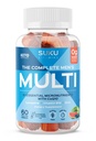 SUKU Men's Daily Multivitamin Gummies - 비타민 A, B12, C, D3, E, 아연, CoQ10 & Lycopene - 전립선, 심장 및 면역 지원 - 설탕 무료, 채식주의자, 혼합 과일 융합 - 60 조사