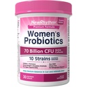 NewRhythm Women's Probiotics, 유기 Prebiotics, 70 억 CFU 10 Strains, Urinary & Digestive 건강을위한 질 Probiotics, 30 Vegan 캡슐, Bloating 없음