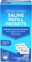 Rite Aid Sinus Wash Refill Kit, 개별적으로 감싸인 Saline Packets - 100 Count | Neti Pot에 대한 Nasal/Allergy Relief Saline 솔루션 | 나살린스