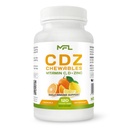 C D Z CHEWABLES | 비타민 C, 1000mg | 비타민 D3, | 아연, | 비 GMO & 글루텐 프리 | 120 채식성 정제 | 120 서빙