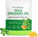 Oregano Softgels의 기름, 120 조사 Oregano 기름 보충교재 캡슐, Oregano 기름 캡슐, 165mg Carvacrol, 까만씨 기름 200mg를 가진 Oregano의 1 6000mg 기름에 대하여 2