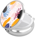 Nipichsha Pill Box, Purse & Pocket, 귀여운 여행 의학 주최자, 비타민, 약물, 물고기 오일 및 보충, 꽃 판타지를 보유하는 휴대용 의학 컨테이너 홀더