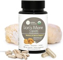 초본 보물 사자 Mane 보충교재 캡슐, Mental Clarity와 초점 보충교재, 800mg 사자 Mane 분말 유기 유기 버섯 보충교재 90 모자를 위한 유기 사자 Mane 분말로 만드는