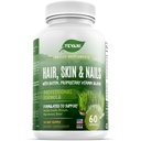 Biotin Super Blend Formula를 가진 100% 순수한 머리, 피부 및 못 비타민은, 여자와 남자 둘 다를 위한 Radiant 아름다움, 머리, 피부 및 못 건강을 지원하기 위하여 디자인했습니다