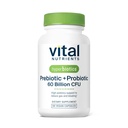 Hyperbiotics Vital Nutrients Prebiotics and Probiotics for Women and Men | 60 Billion CFU | 사전 및 프로바이오틱스는 소화 건강, 변비, 설사, 가스 및 부유 | 60 Vegan 캡슐 지원