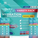Electrolyte 분말 설탕 자유로운 Hydration 소포 다양성 팩 HydroMATE 16 지팡이