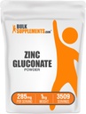 BulkSupplements.com 아연 Gluconate 분말 - 아연 40mg, 면역 지원을위한 광 보충 - 글루텐 무료, 서빙 당 285mg, 1kg (2.2 파운드) (팩 1)
