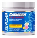 Evogen Carnigen Plus Caffeine - 프리미엄 카르니틴 파우더 | 뚱뚱한 대사를 지원하고 복구를 승진시킵니다 | Caffeine & Acetyl L Carnitine를 가진 L 카르니틴 보충교재 | Strawberry Lemonade | 50 인
