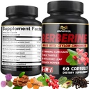 Ceylon Cinnamon, Turmeric, Artichoke, Milk Thistle - Berberine HCl 보충교재 약을 가진 Berberine 보충교재 - 60의 캡슐 [2달 공급]