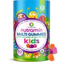 Nutracelle NUTRAMIN Sugar-Free, Allergen-Free 100 % Vegan Gummy Multivitamins for Kids - 위대한 타스팅 자연 Gummies 당신의 아이 의지 사랑 - 90 카운트 병