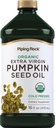 Piping Rock Pumpkin Seed Oil Organic Cold Pressed | 16 Fl Oz | 추가 버진, 비 GMO, 글루텐 무료 보충