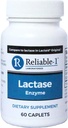 믿을 수 있는 1개의 LABORATORIES Lactase 효소 규정식 보충교재 (60의 모자, 1개의 병) - 우유에서 가스, bloating 및 Diarrhea를 막는 것을 돕습니다