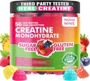 novomins 크레아틴 Monohydrate 남자 & 여자를 위한 Gummies 5000mg, 근육 힘을 위한 Chewable 크레아틴 Monohydrate, 근육 건축업자, 에너지 부스트, 전 운동 보충교재 (120 조사)