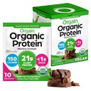 Orgain 유기 채식 단백질 분말, 크림 초콜릿 판 - 21g 식물 단백질, 6g Prebiotic 섬유, 낮은 Carb, 락토스 성분 없음, 추가 설탕 없음, 비 GMO, 쉐이크 및 스무디, 10 여행 팩
