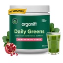 Organifi Daily Greens - 매일 영양 및 지원 - 에너지, 소화 및 면역, 30 서빙을위한 녹색 분말