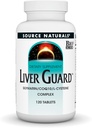Source Naturals Liver Guard, Silymarin, CoQ10, L-Cysteine Complex, 건강한 Liver Function* - 120 정제