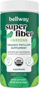 Bellway Super Fiber + Greens Powder, Sugar-Free Psyllium Husk Fiber Supplement Powder with Super Greens (30 서빙)