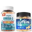 설탕 자유로운 Lutein 20mg 40mg & Vegan Omega3 Gummies 1280mg