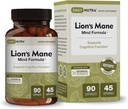 DailyNutra Lion의 Mane Mind Formula - Cognitive Brain Health의 Nootropic 보충 | Bacopa, Gingko 및 Gota Kola (90 캡슐)와 유기 버섯 추출물