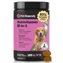 Dog Multivitamin - 10 in 1 Dog Vitamins for Health & Heart - 오메가 생선 기름, 글루코사민 & 프로바이오틱스 - 피부와 코트 (Chicken 180 ct)에 대한 개 비타민 및 보충제