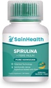Spirulina + 섬유 Inulin - 초본 보충교재, Spirulina는 소화 건강을 위한 섬유 Vegan 정제, 600mg Spirulina, Vegan & GMO를 해방합니다 (180의 정제)