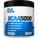 Evlution EVL BCAAs 아미노산 분말 - BCAA 분말 포스트 운동 회복 음료 및 자극 자유로운 전 운동 에너지 음료 분말 - 남자를 위한 5g 분지된 사슬 아미노산 보충교재 - 불쾌한 분말