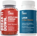 Tobias Liver 21 Day Cleanse 및 Apple Cider Vinegar Gummies 박사 - 소화 건강 및 간 해독, Vegan, Non-GMO 지원
