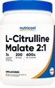 Nutricost L-Citrulline Malate (2:1) 분말 (600 그램)