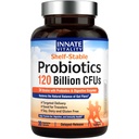 Innate Vitality Probiotics 120 Billion CFUs for Men & Women, 34 Prebiotics & Digestive Enzymes, Immune & Digestive Health, Delayed Release, 선반 안정, 30 Vegan 캡슐