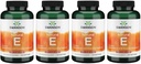 Swanson Vitamin E - 자연적인 비타민 보충교재 승진 심장 혈관 건강 - 자연적인 공식 전달 정유 알파 Tocopherols - (100 Softgels, 1000 IU 각각) (4 팩)