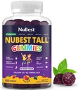 어린이 연령 2 + 청소년을위한 NuBest Tall Gummies | 뼈 힘, 면역력, 칼슘, 비타민 D3, K2, B 복합체, 마그네슘, 아연 | 20+ 비타민 Berries Gummies, 추가 설탕 없음