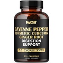 심황 Curcumin 뿌리, 생강 뿌리, Ceylon Cinnamon Bark 및 더 많은 - 면역 체계, 합동 건강 & 소화 건강 지원 - 210 캡슐을 가진 카이엔 고추 보충교재