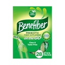소화 건강을 위한 Go Prebiotic 섬유 보충교재 분말에 Benefiber, 매일 섬유 분말, Unflavored 분말 지팡이 팩 - 28의 지팡이 (3.92 온스)