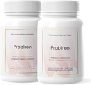 Nourished Natural Health ProbIron - 여성 Probiotic + Iron Supplement는 비타민 C와 구리로 밀어 - 에너지 및 소화 웰빙을위한 Vegan 공식 - 60 캡슐